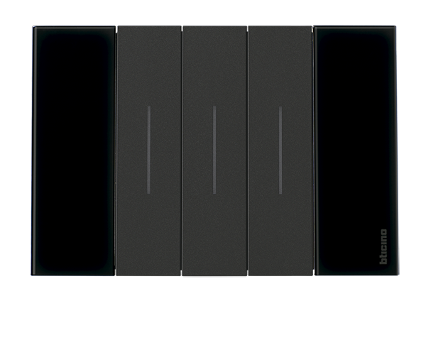Combinaciones de placas con mecanismos de color NEGRO