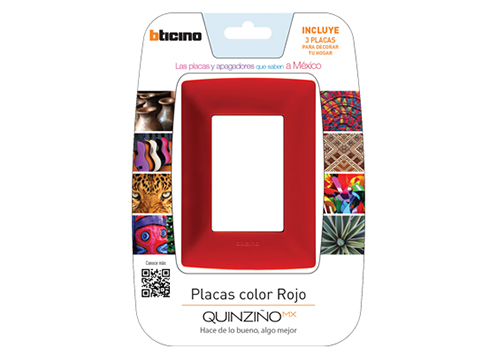 Blister con placa rojo