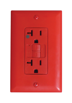 Toma dúplex ICFT (Interruptor de circuito por falla a tierra)