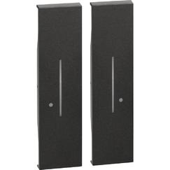 2 Cubreteclas para Comando doble inalmabrico K4003DCW Negro
