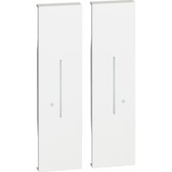 2 Cubreteclas para Comando doble inalmabrico K4003DCW Blanco