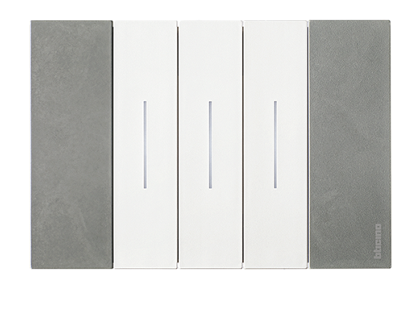 Combinaciones de placas con mecanismos de color BLANCO