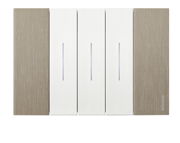 Combinaciones de placas con mecanismos de color BLANCO