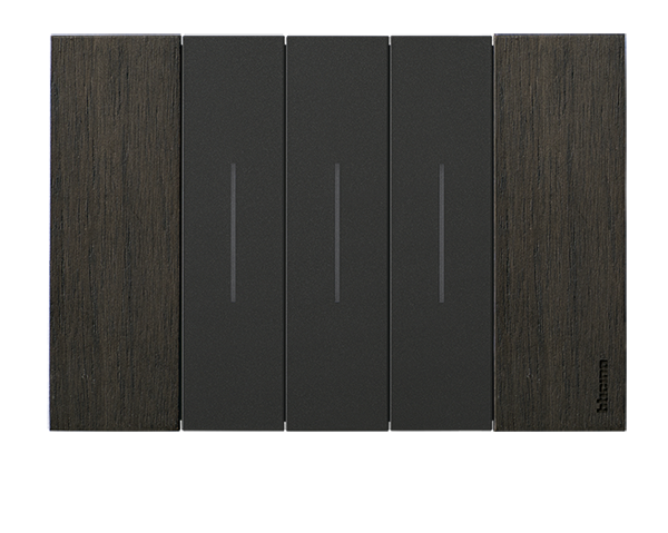 Combinaciones de placas con mecanismos de color NEGRO