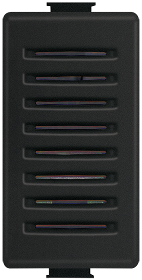 Zumbador 127V~, 1 mód. Negro Mate